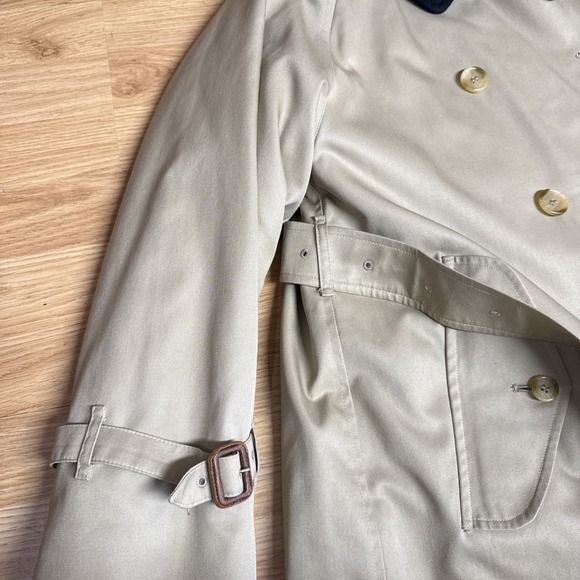 Burberrys Waterloo Trench Coat Vintage 80's Wool Lining Women UK Size 10 Long - Picture 4 of 13